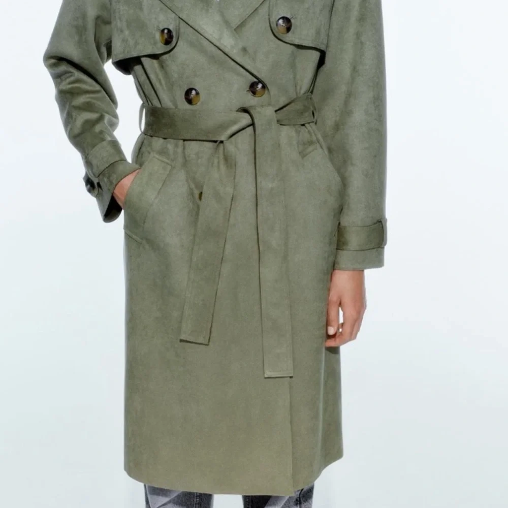 🆕 2024 ZARA FAUX SUEDE TOPCOAT - Picture 4 of 9